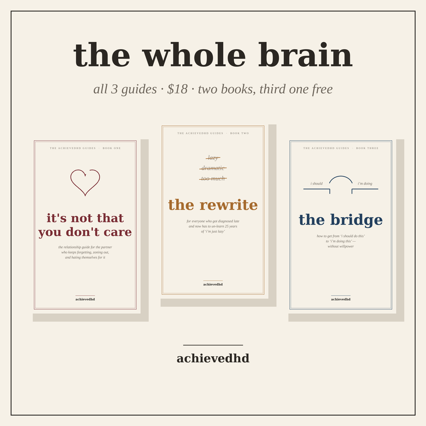 The Whole Brain — All 3 ADHD Guides (Bundle)